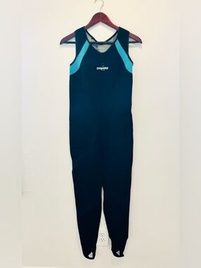 Camaro 2.0 Thermo Layer Black & Teal Neoprene One-Piece Wetsuit